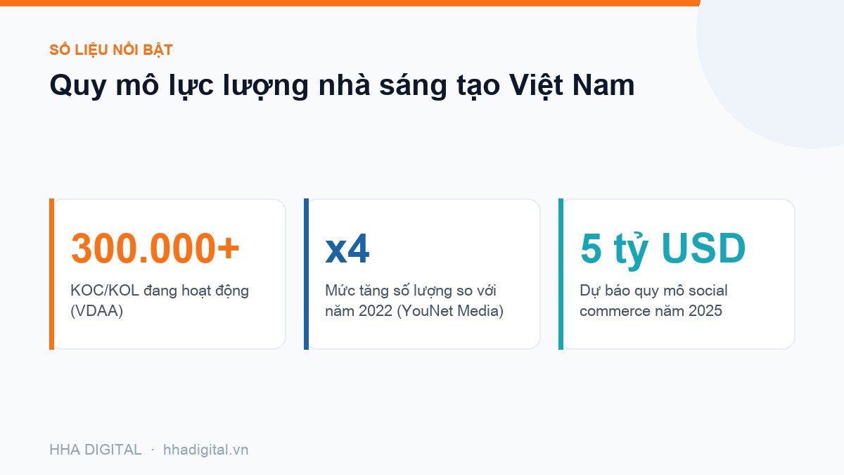 Đồ hoạ số liệu: Quy mô lực lượng nhà sáng tạo Việt Nam